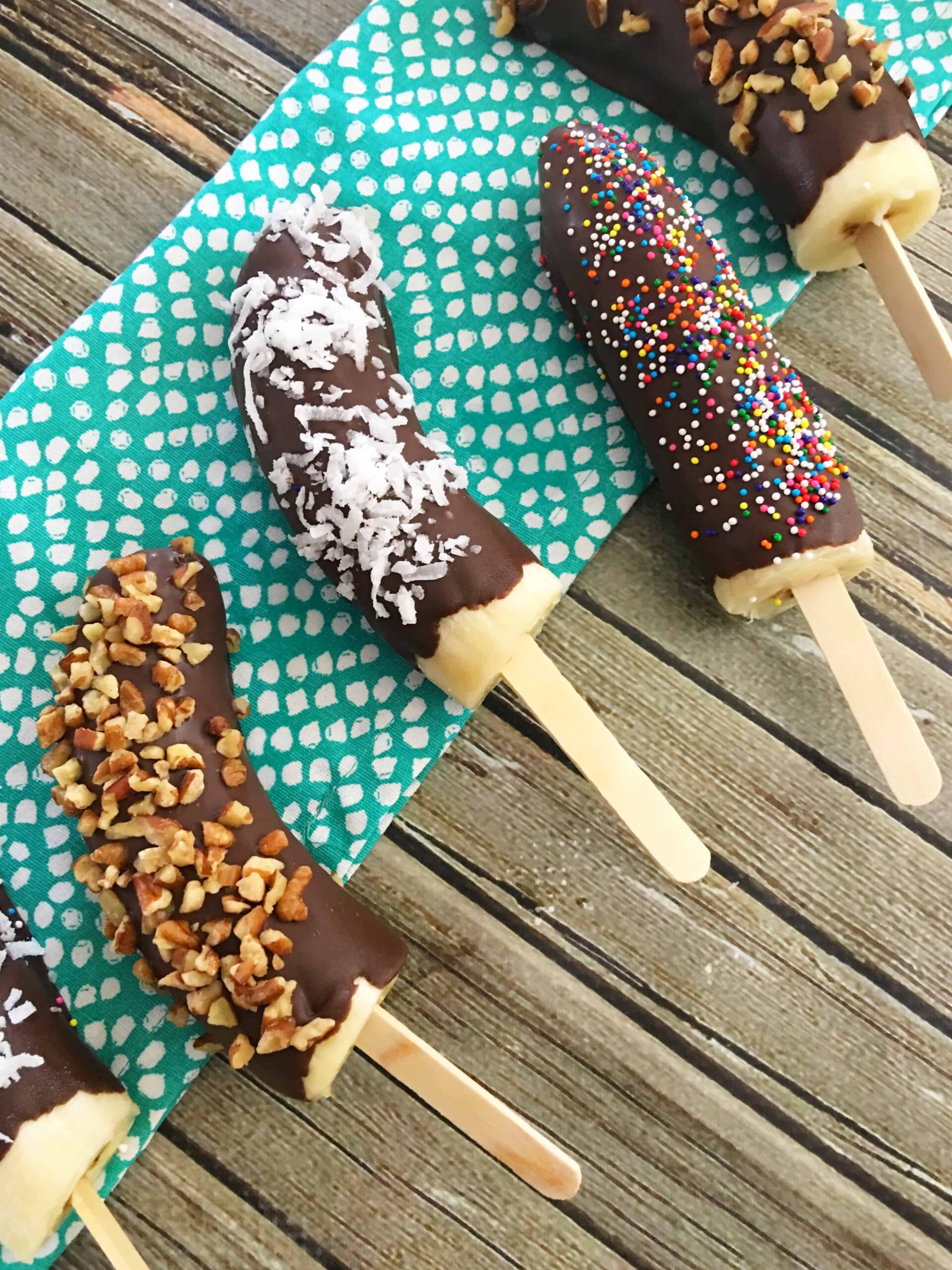 Homemade Frozen Banana Pops