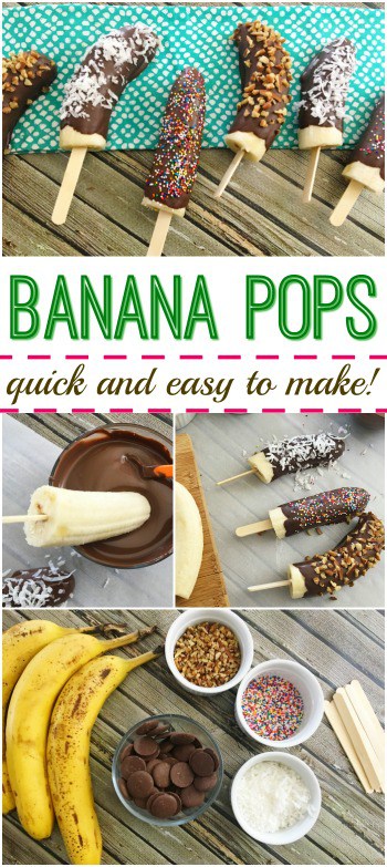 Looking for quick and easy treat? Try these Banana Pops! Everyone will love 'em!