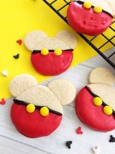 Mickey Mouse Cookies (homemade and easy!)